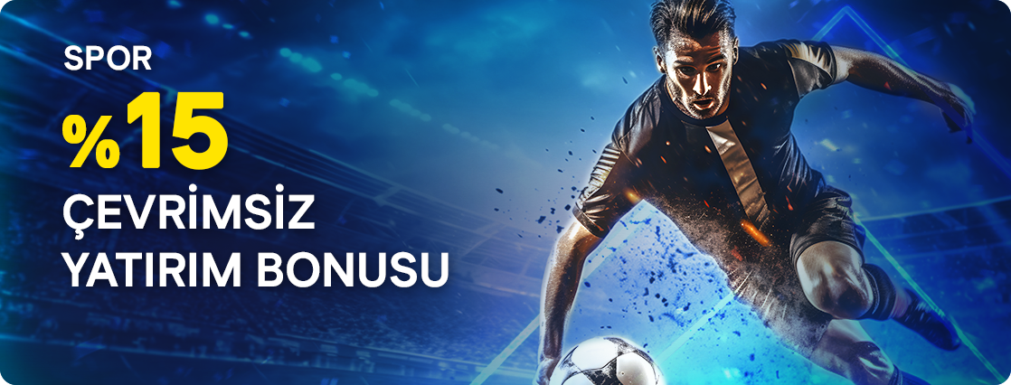 %15 Spor Yatırım Bonusu